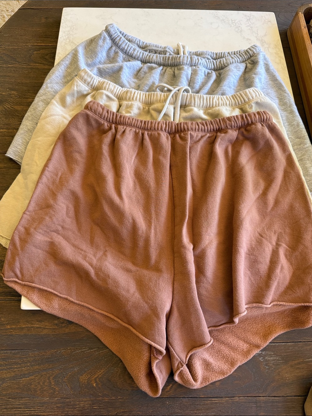 Aerie short Bundle in Dusty Rose, Taupe, Gray, and Cream - Picture 2 of 4